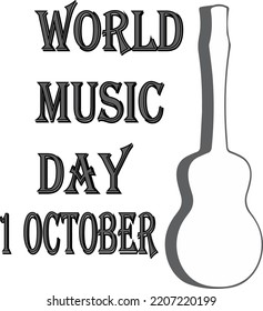 Different designs that can be used for the International Music Day, an event that takes place on October 1, 2022