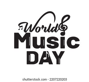 Different designs that can be used for the International Music Day, an event that takes place on October 1, 2022