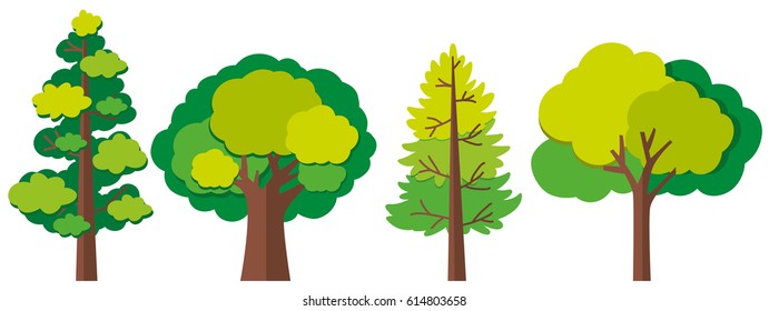 Different designs of trees