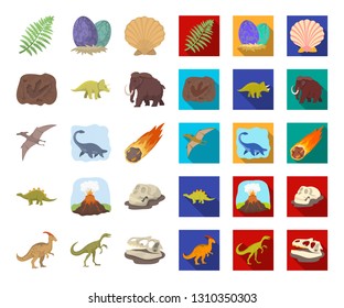 Different dinosaurs cartoon,flat icons in set collection for design. Prehistoric animal vector symbol stock web illustration.