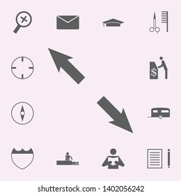 different directions icon. signs of pins icons universal set for web and mobile