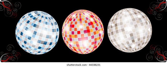 different disco balls