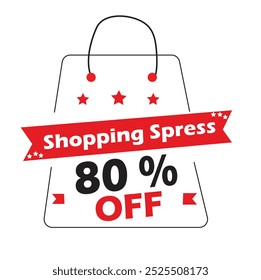Unterschiedliche Rabatt-Preis 10, 20, 25, 30, 40, 50, 60, 70, 80, 85, 90 Prozent Promotion Einkaufstaschen auf schwarz freundlich Verkauf auf Saison, Vektorgrafik. Premium-Vektordesign auf weißem Hintergrund