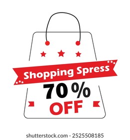 Different discount price 10, 20, 25, 30, 40, 50, 60, 70, 80, 85, 90 percent Promotion shopping bags on black friendy sale on season, Vector illustration. premium vector design on white background