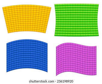 Different distorted elements - Gridded planes