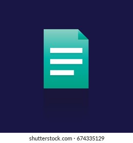 Different documents icon. Design elements. on blue background. logo. symbol