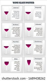different dringking glasses set icon poster design