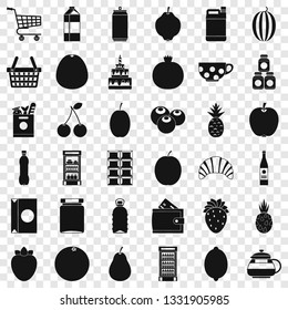 Different drinks icons set. Simple style of 36 different drinks vector icons for web for any design