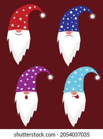 different emotions of fairy gnomes 
