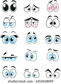 Cartoon Eyes Stock Vector (Royalty Free) 562989088