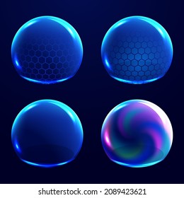 Different energy protection spheres set