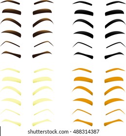 different eyebrows
