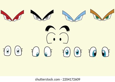 Different eyes icon anime collection