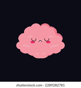 different face with brain character design