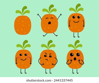 Different Face Expressions in a Seriguela