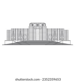 Different famous buildings and mosques