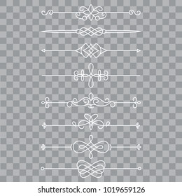 different fancy lines vector.