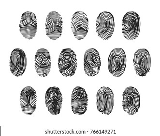 Different fingerprint illustration 