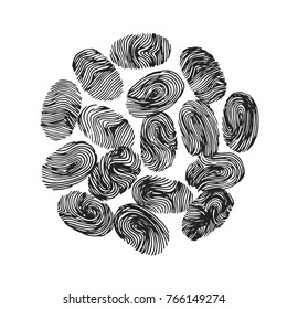 Different fingerprint illustration 