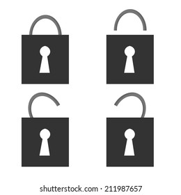 different forms of padlocks as design elements