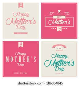 Different four special happy mother's day background