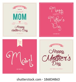 Different four special happy mother's day background