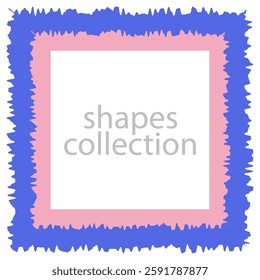 Different frame doodles. Badges Vector Design