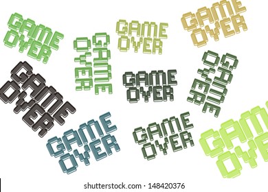 Different Game Over signs