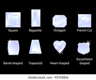 Different Gem Cuts Set 1
