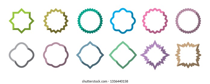different geometric shapes