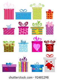 Different gift boxes