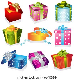 Different gifts illustration