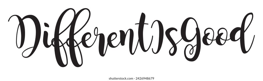 different is good text on white background.
