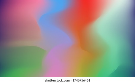 Diferente estilo de mezcla de gradientes en color pastel, fondo de ilustración de arcoiris abstracto colorido,Eps 10 .