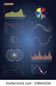 The different graphics. EPS 10 vector format