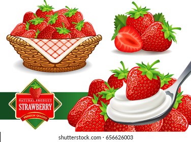 different group of strawberry