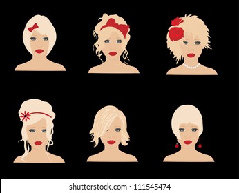 Different hairstyles