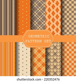 different Halloween seamless pattern, Orange Perfect as Halloween ,Thanksgiving Background. Swatches vector Endless texture can be used for wallpaper, pattern fills, web page,background,surface 