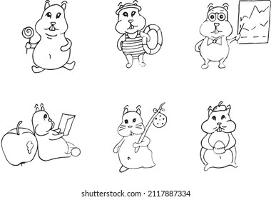 different hamsters lifestyles with variations
