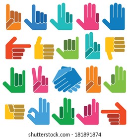 different hands