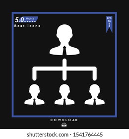 different hierarchy-levels icon isolated on white background. Best modern. Graphic design, mobile application, beauty, user interface. Editable stroke. EPS10 format vector illustration