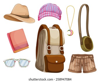 Different hipster items for girl