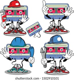 different hobbies of old school cassette tape
