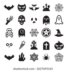 different horror vector doodle icon