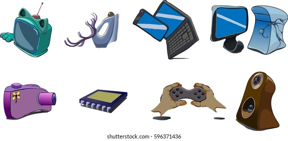 Different household appliances