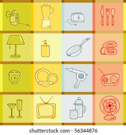 different household items