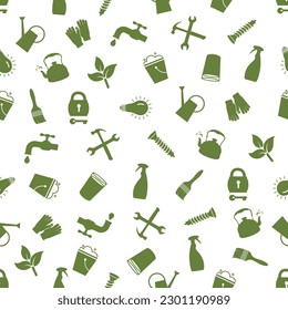 Different Housewares icons set seamless pattern vector illustration