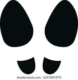 Different human footprints icon. Vector, different human footprints. Baby footprint - stock vector.