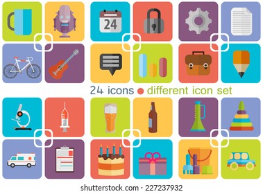 Different icon set