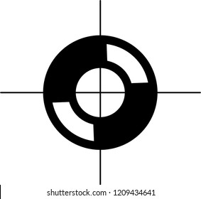 Different icon set of targets and destination. Target and aim, targeting and aiming. Vector illustration for web design